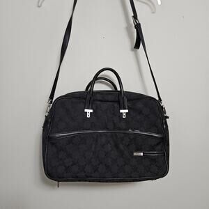 TUMI Signature Collection Black Laptop 💼 Briefcase Shoulder Bag Blue Interior